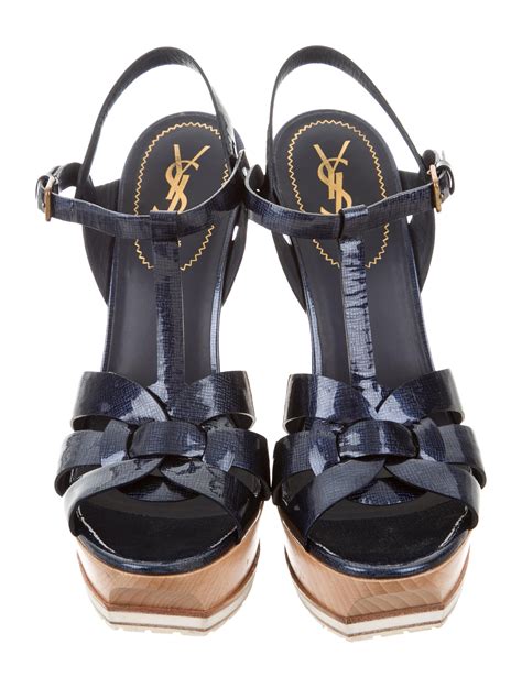 ysl tribute sandals lace up|YSL tribute platform.